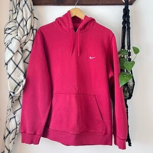 Y2K Vintage Nike Swoosh Red Hoodie